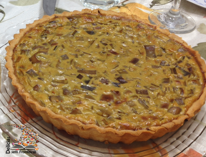 Quiche de alho poró